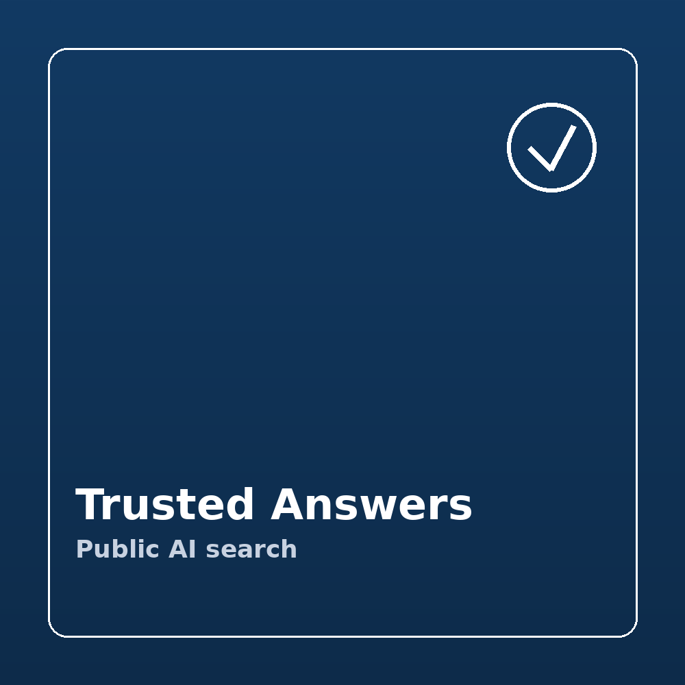 [SUB-TA] Trusted Answers - public AI search, per site