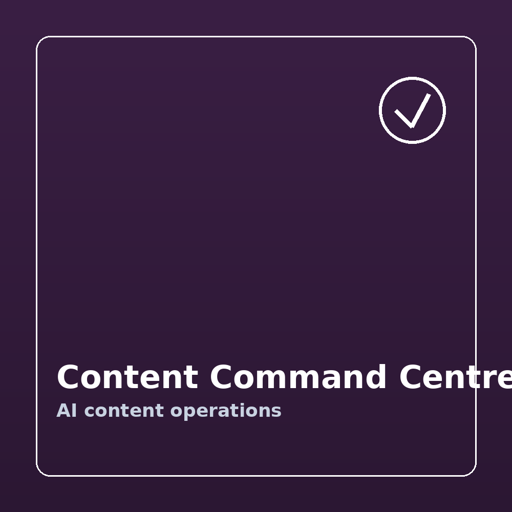 [SUB-CCC] Content Command Centre - AI content operations, per site